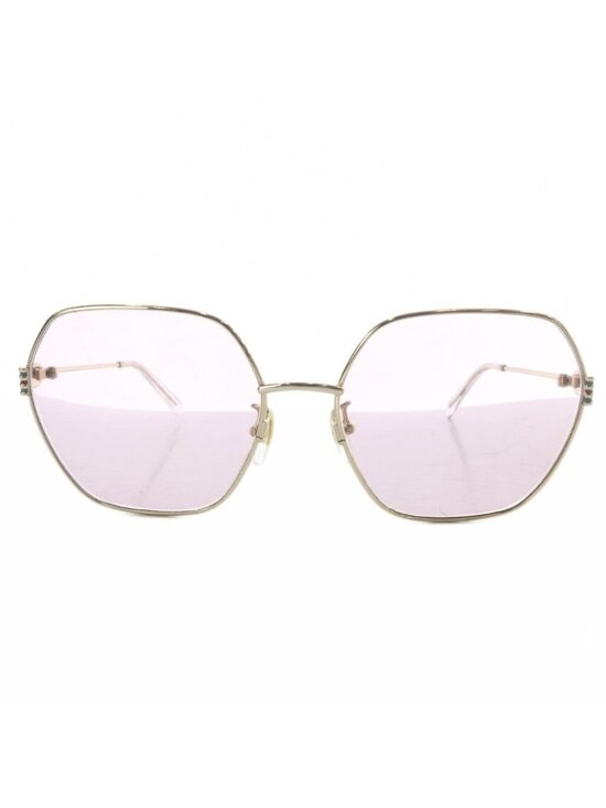 Gucci Sunglasses Full Rim Wellington GG Metal Logo Prescription Purple Gold main image 7